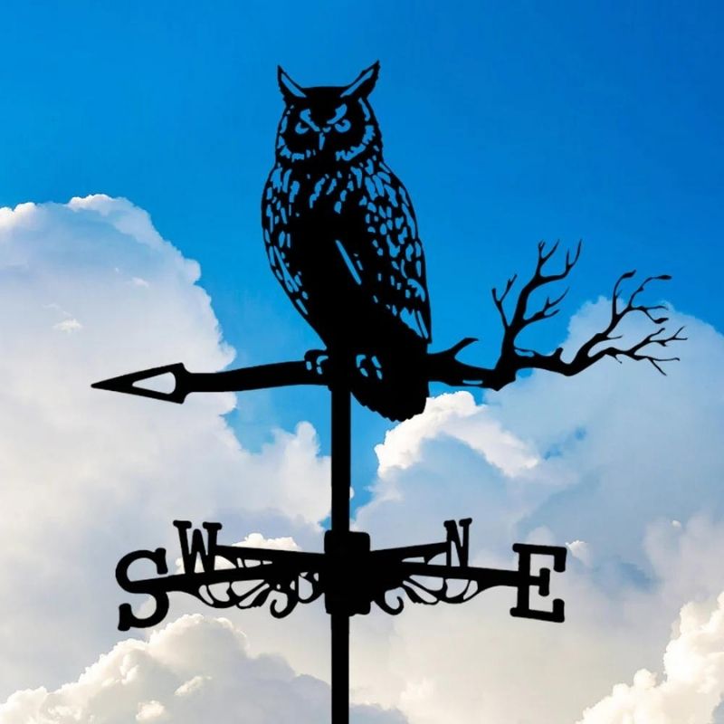 Owl Stainless Steel Weathervane MW002