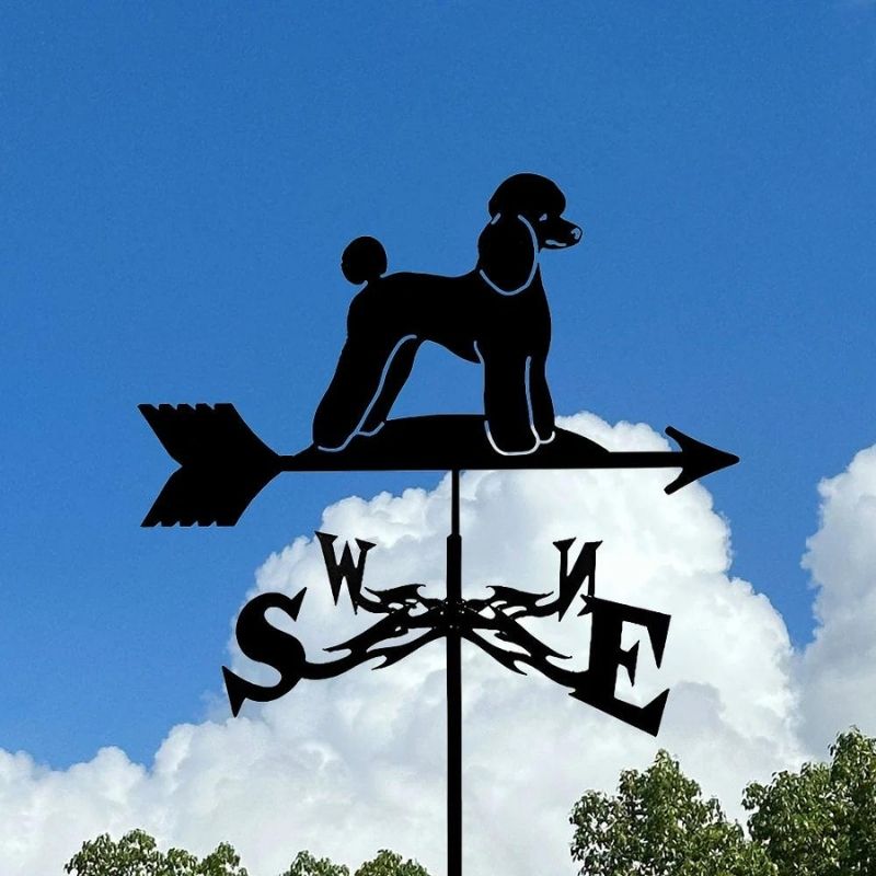 Poodle Stainless Steel Weathervane MW084