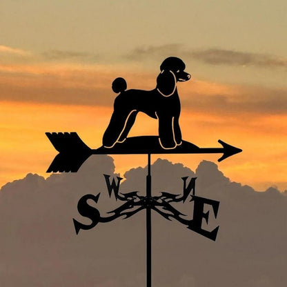 Poodle Stainless Steel Weathervane MW084