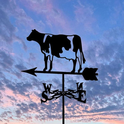 Cow Stainless Steel Weathervane MW034