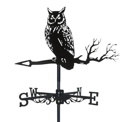 Owl Stainless Steel Weathervane MW002