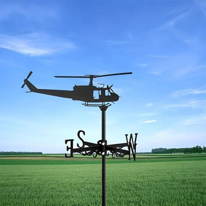 Helicopter Stainless Steel Weathervane MW019