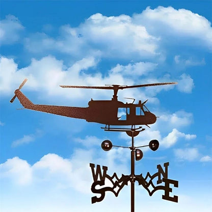 Helicopter Stainless Steel Weathervane MW019