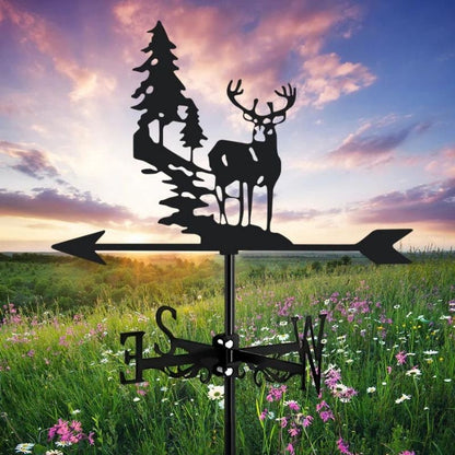 Forest Deer Stainless Steel Weathervane MW039