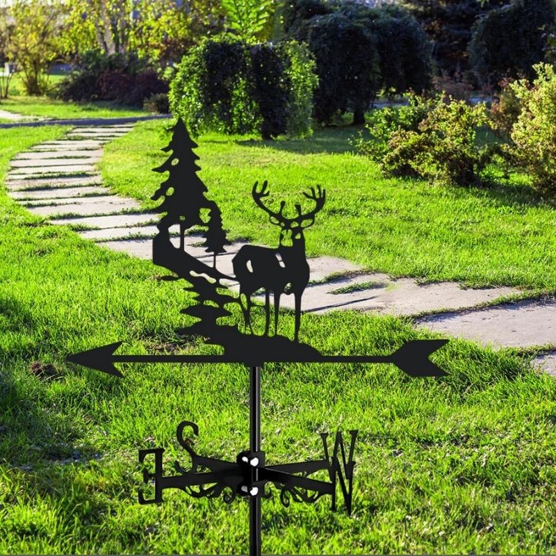 Forest Deer Stainless Steel Weathervane MW039