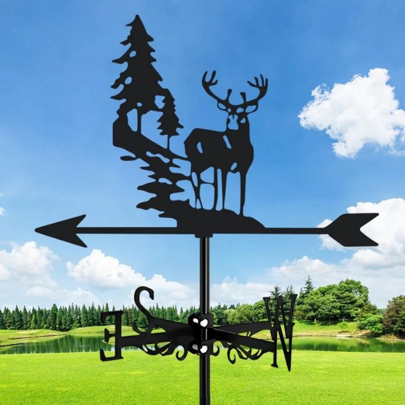 Forest Deer Stainless Steel Weathervane MW039