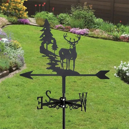 Forest Deer Stainless Steel Weathervane MW039