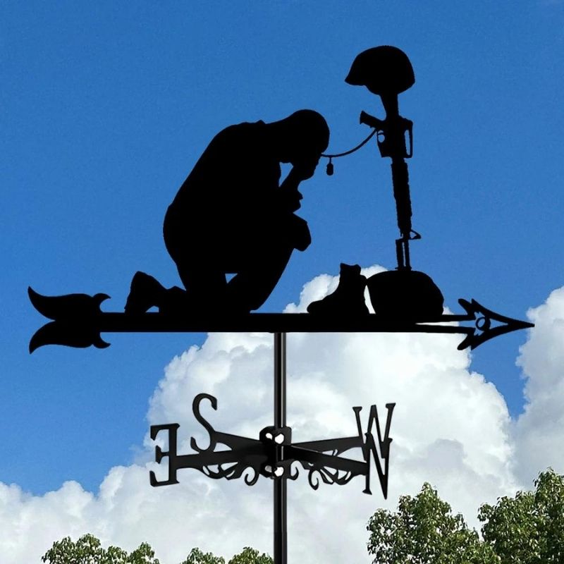 Memorial Fallen Soldiers Stainless Steel Weathervane MW120