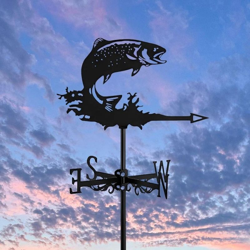 Fish Stainless Steel Weathervane MW026