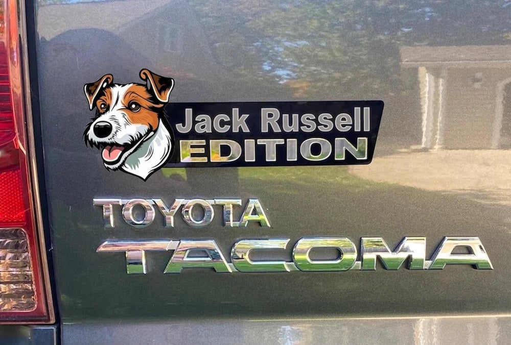 Jack Russell Car Badge Laser Cutting Car Emblem CE043
