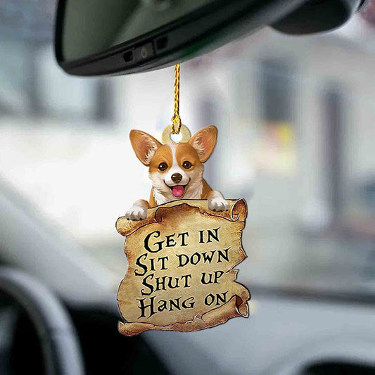 Corgi Get In Ornament GI022