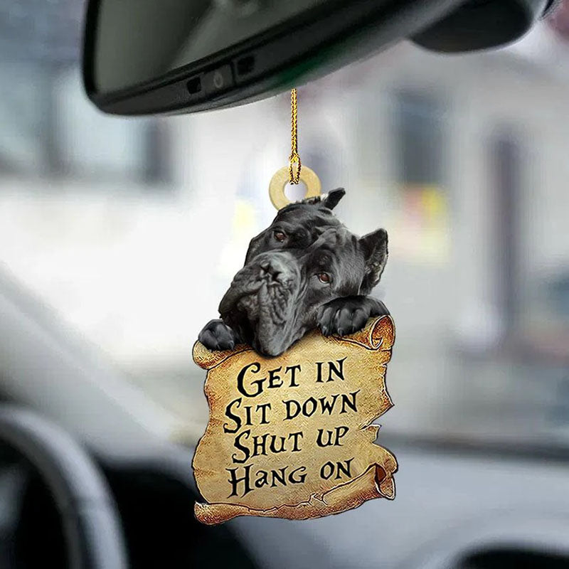 Cane Corso Get In Ornament GI048