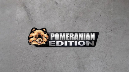 Pomeranian Car Badge Laser Cutting Car Emblem CE049