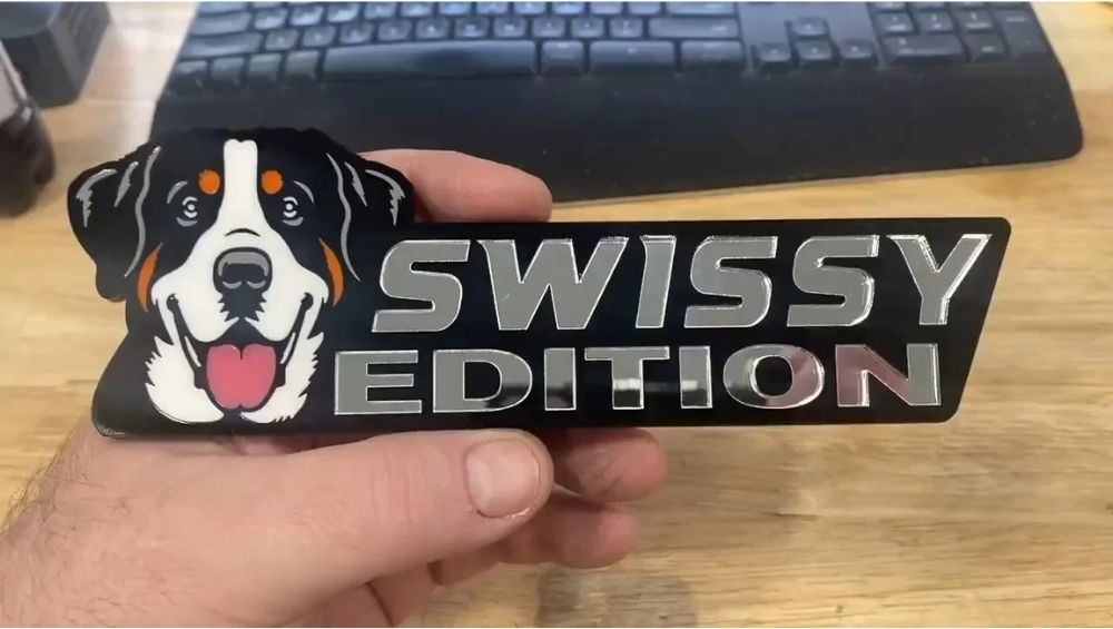 Swissy Car Badge Laser Cutting Car Emblem CE057