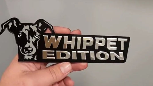 Whippet Car Badge Laser Cutting Car Emblem CE075