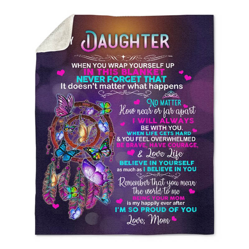 To My Daughter - From Mom - A651 - Premium Blanket