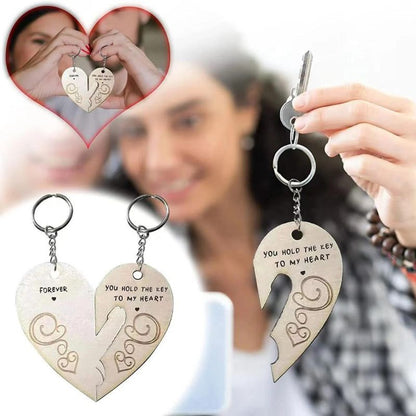 You Hold The Key to My Heart & Forever Couple Keychain