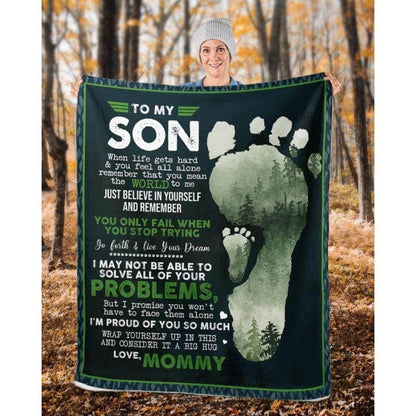 To My Son - From Mom - A324 - Premium Blanket