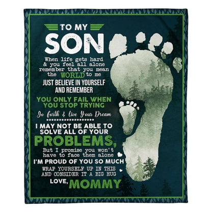 To My Son - From Mom - A324 - Premium Blanket