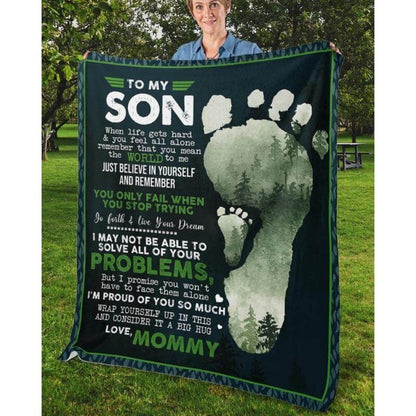 To My Son - From Mom - A324 - Premium Blanket