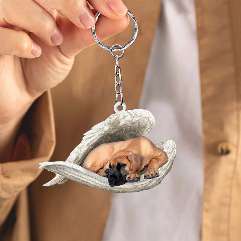 Sleeping Angel Acrylic Keychain Great Dane SA161