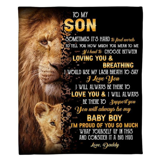 To My Son - From Dad - A322 - Premium Blanket