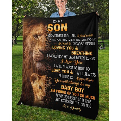 To My Son - From Dad - A322 - Premium Blanket