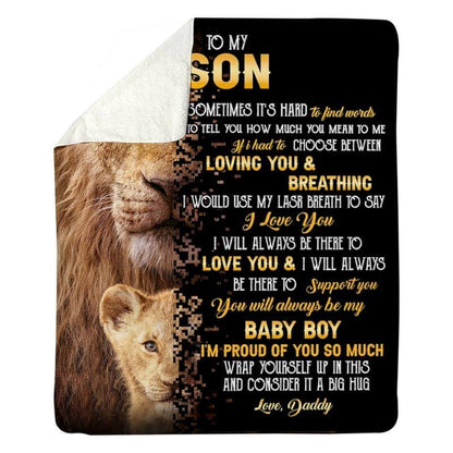 To My Son - From Dad - A322 - Premium Blanket