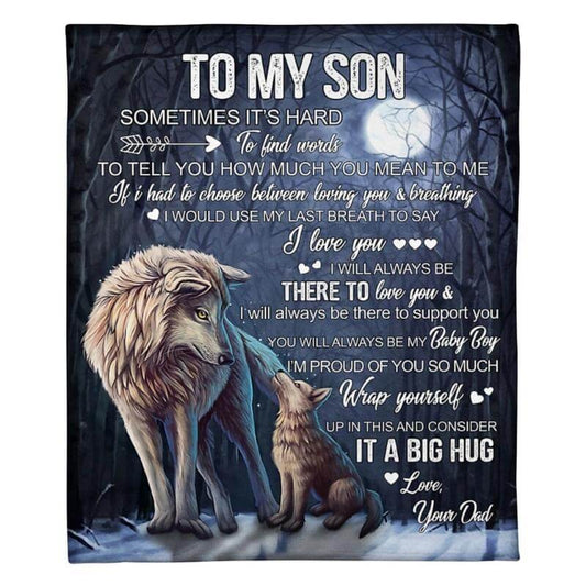 To My Son - From Dad - A323 - Premium Blanket